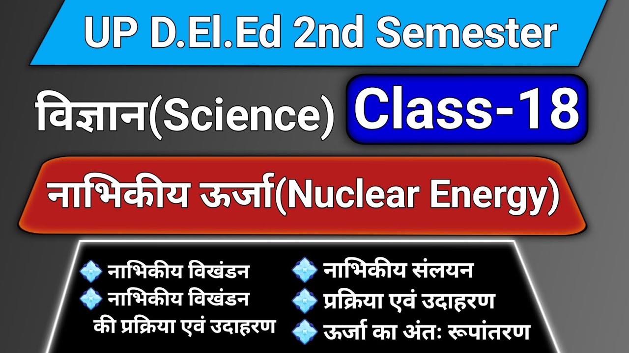 नाभिकीय ऊर्जा (Nuclear Energy) || विखंडन, संलयन, प्रक्रिया एवं उदाहरण 