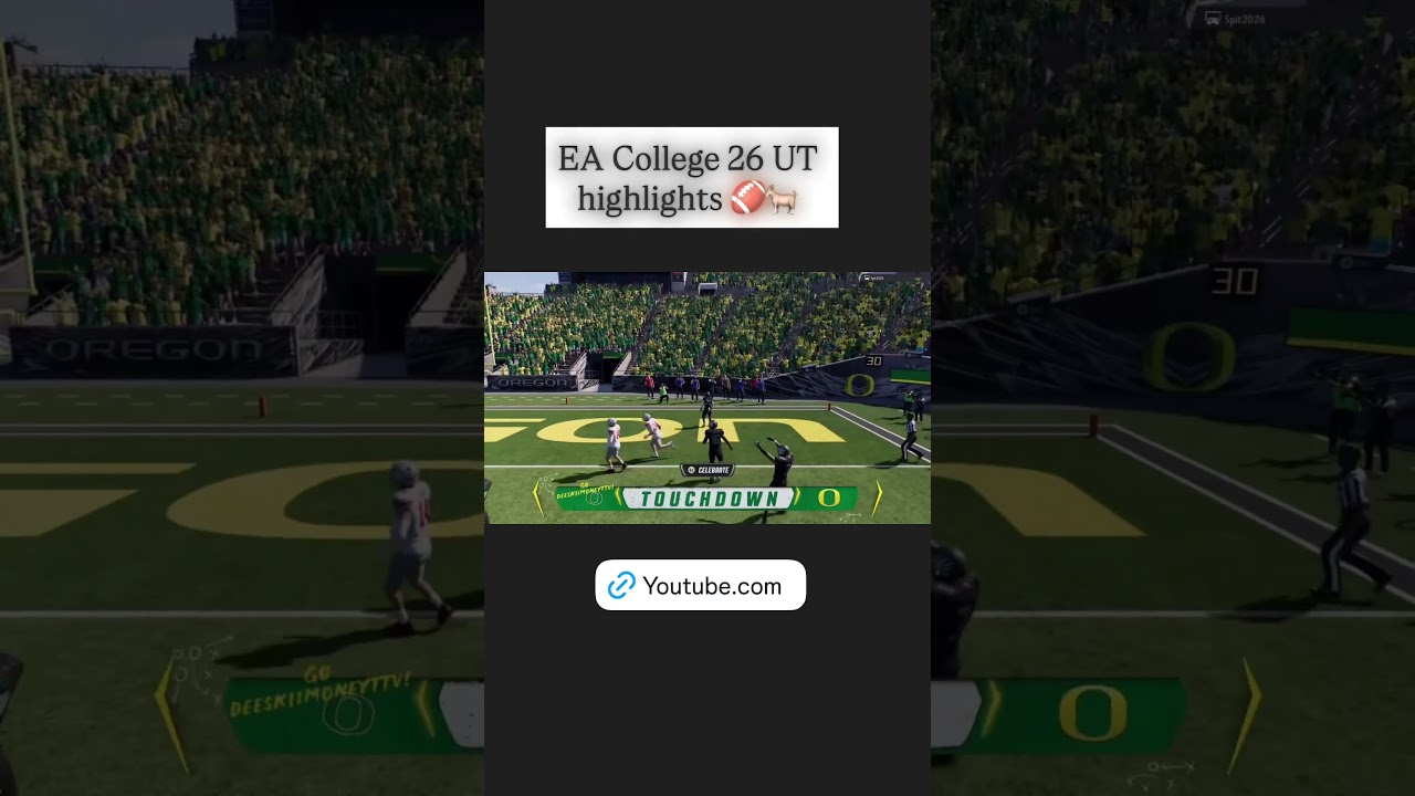 🐐Ea College 26 Ultimate Team 🏈highlights #eacollegefootball26 #ultimateteam #fyp #explorepage