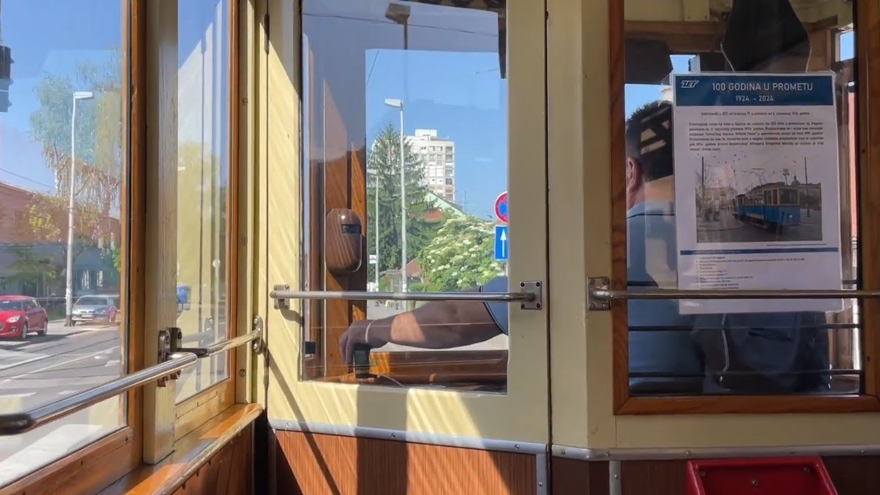 Vožnja u ZET M24 g.b. 11 od Selske do Ljubljanice na povratku s posebne vožnje, 4.5.2025.