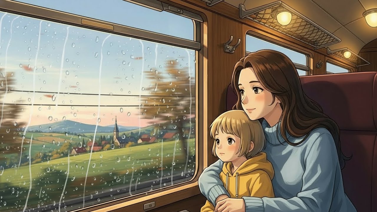A Ghibli-Style Family Trip to Paris  | Cozy Relaxing Story & Soft Ambience