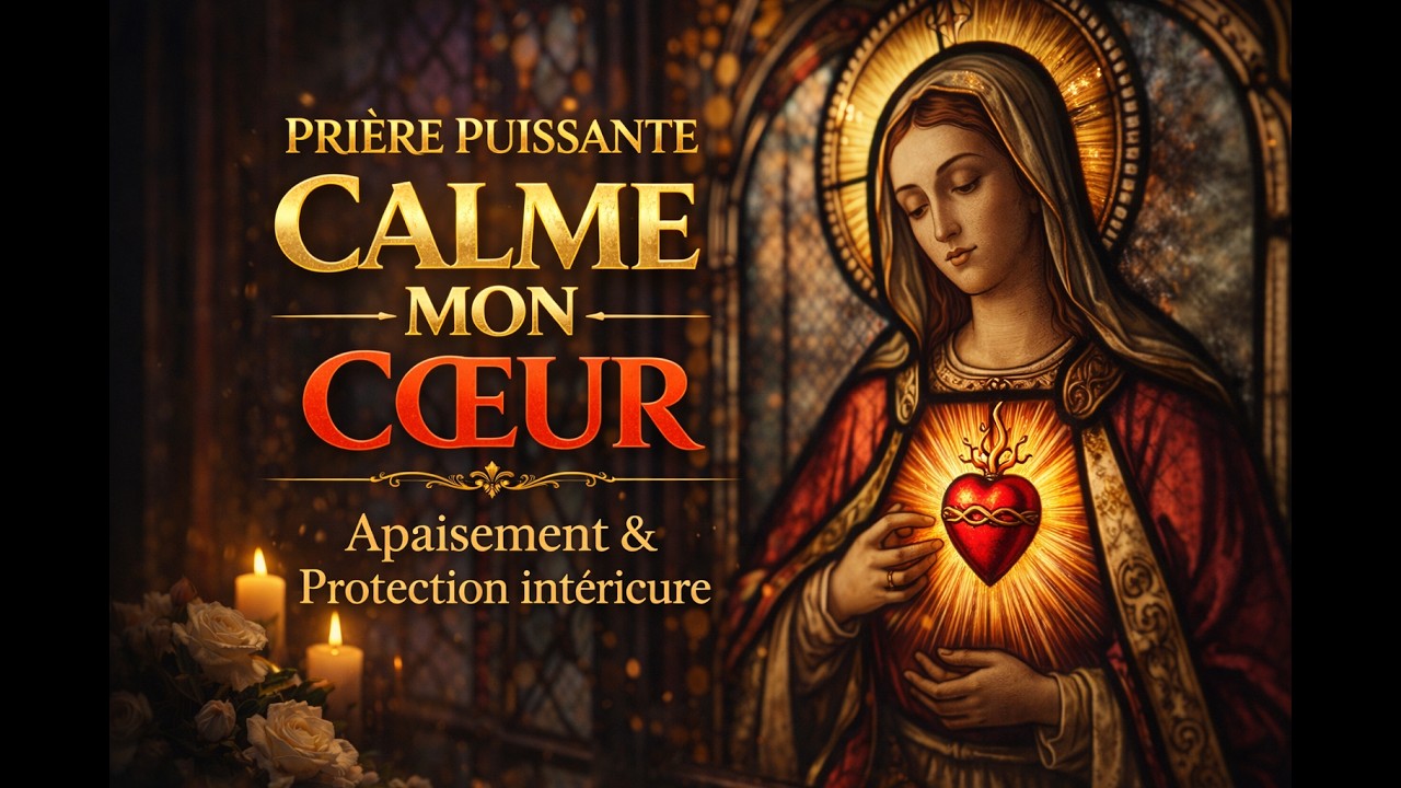 Prière Puissante à Marie — Calme mon cœur (anxiété, peurs, pensées) (12:58) | Rosaire Quotidien