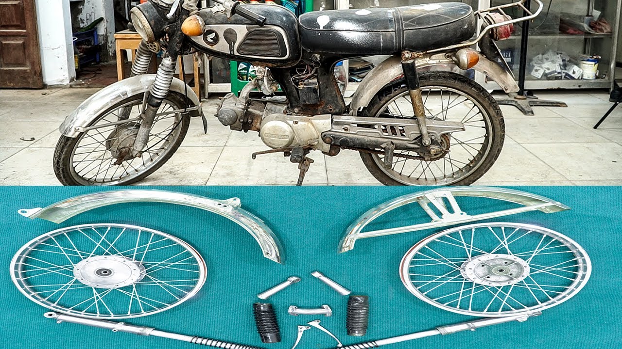 Recovery & Rescue : Honda SS50 1967 Restored Old Motorbike After 53 years【 Part 2 】
