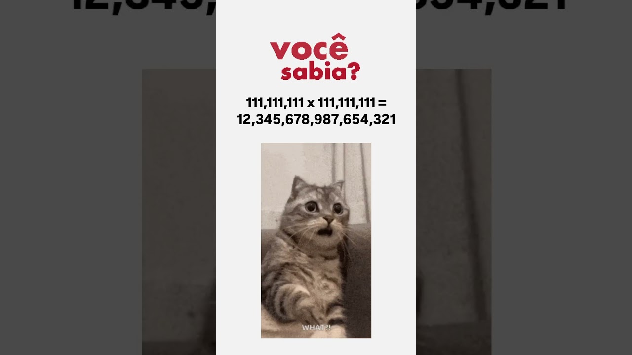Curiosidade legal da matemática  😂