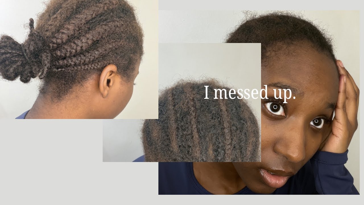 Taking out my 2 month old cornrows (UP CLOSE & PERSONAL) 