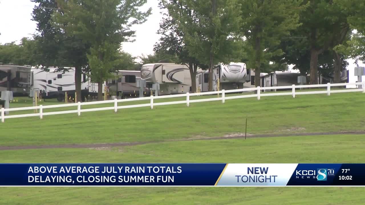 Above-average July rainfall soaks summer plans