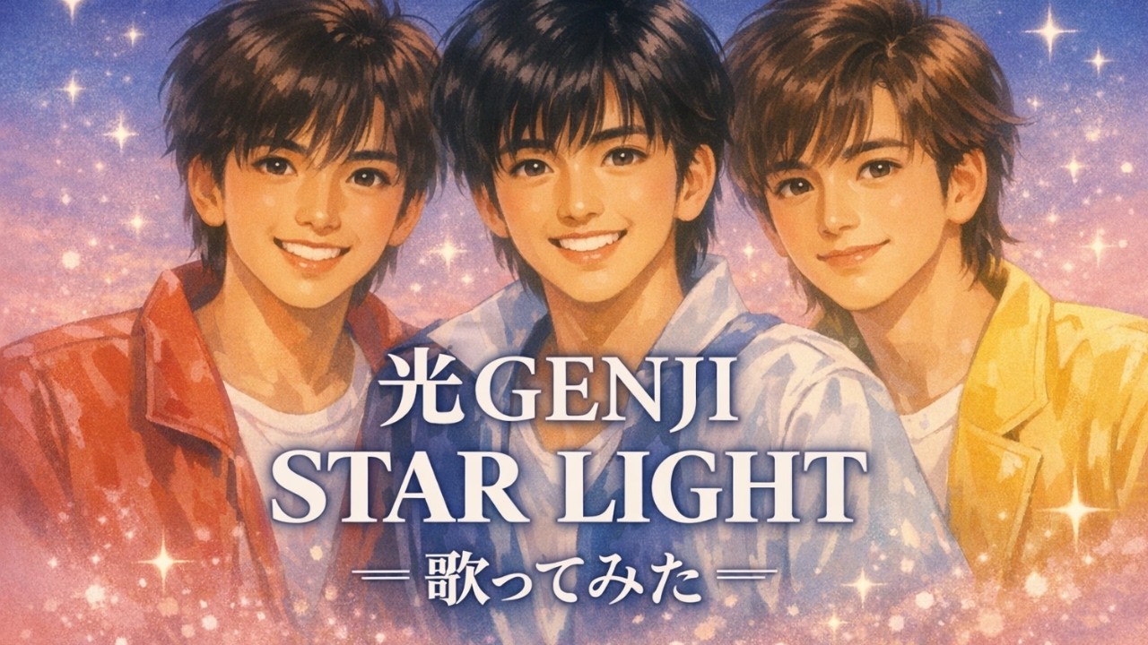 【歌ってみた】光GENJI「STAR LIGHT」 / チャゲアス提供楽曲【懐メロ / 名曲 / 昭和レトロ / うたスキ動画】