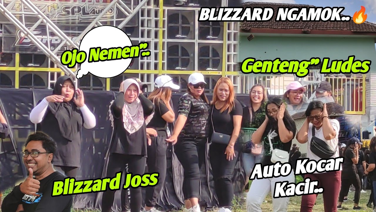 Sangar 🔥 Blizzard ludeskan genteng rumah,,Pasukan Leging auto semburat 😂