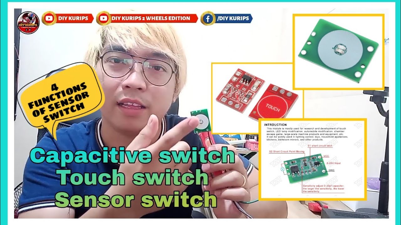 Moto Vlog 97 - Sensor switch | Capacitive switch | Touch switch | 4 function
