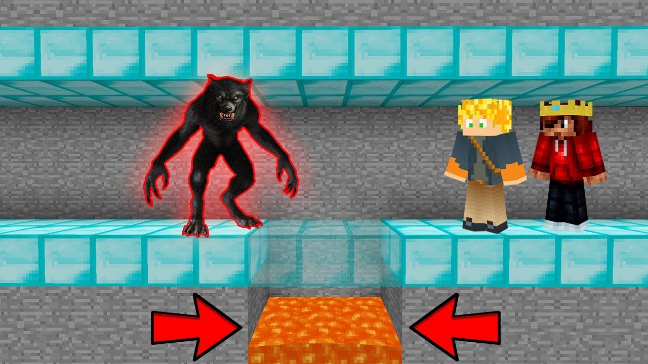 FIZ UMA ARMADILHA PARA TROLLAR O LOBISOMEM NO MINECRAFT