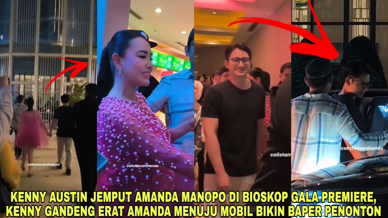 Kenny Austin Jemput Amanda Manopo di Bioskop Gala Premiere, Kenny Gandeng Erat Amanda Bikin Meleleh