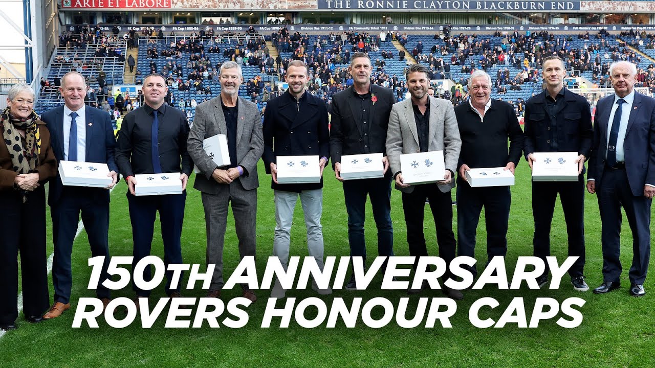 Rovers Honour Caps recipients at our 150th anniversary fixture