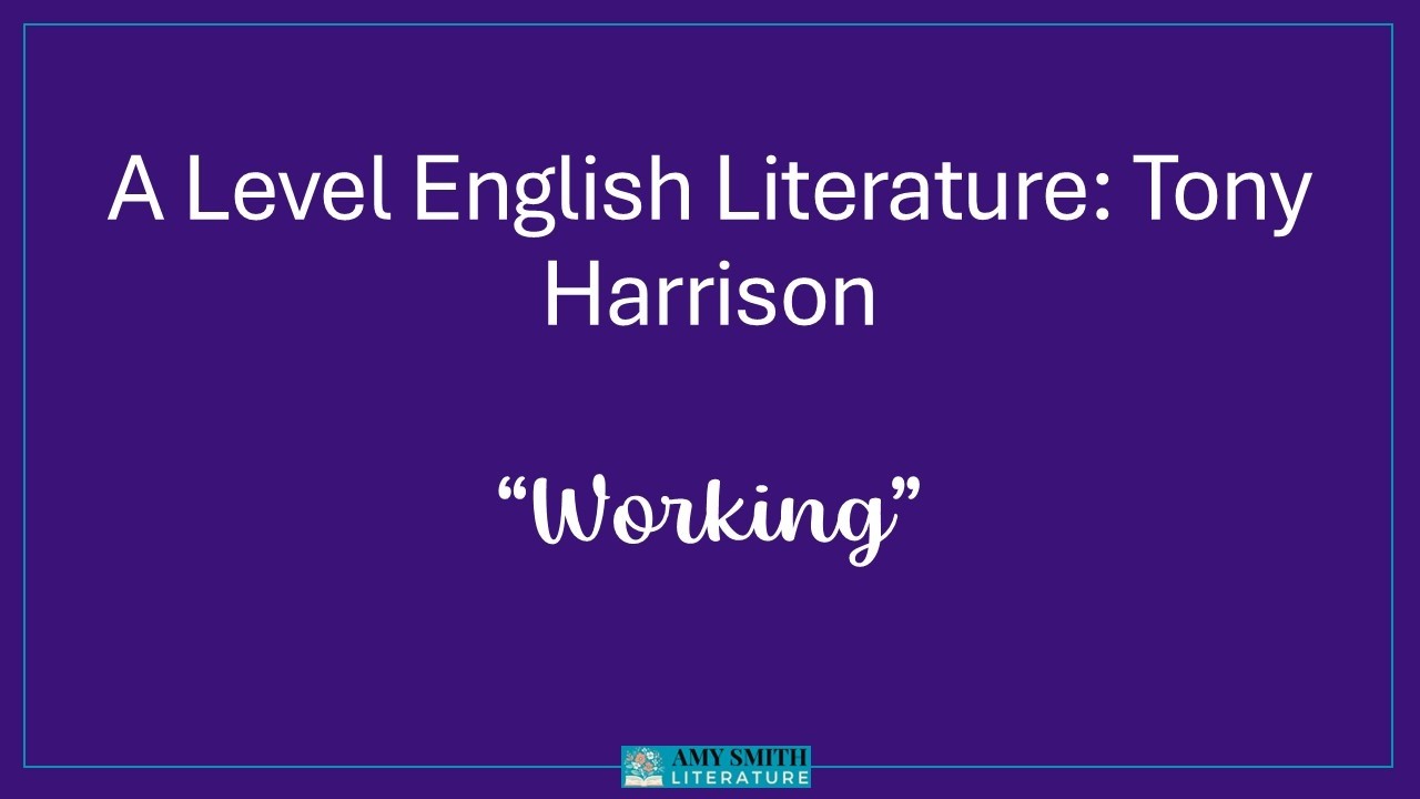 Tony Harrison: Working