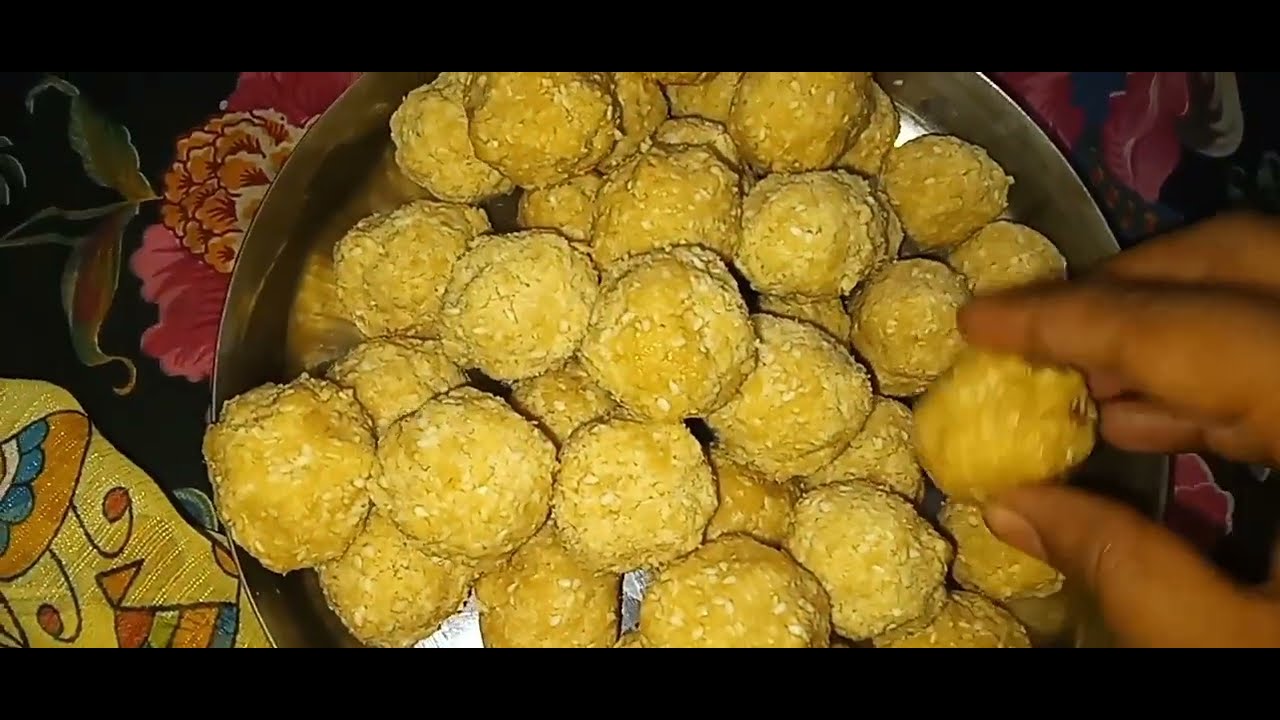 తెల్ల నువ్వుల లడ్డు చేశాను ఎలా ఉంటుందో చూడండి 