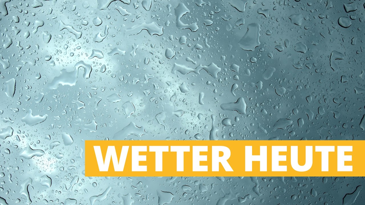 Wetter heute: St&uuml;rmisch! Hier kommen Tropfen waagerecht angeflogen