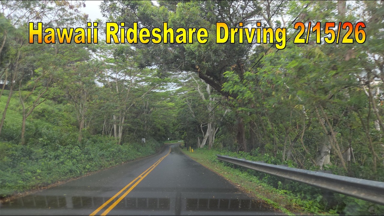 Hawaii Rideshare Driving 2/15/26 in Honolulu, Oahu, Hawaii