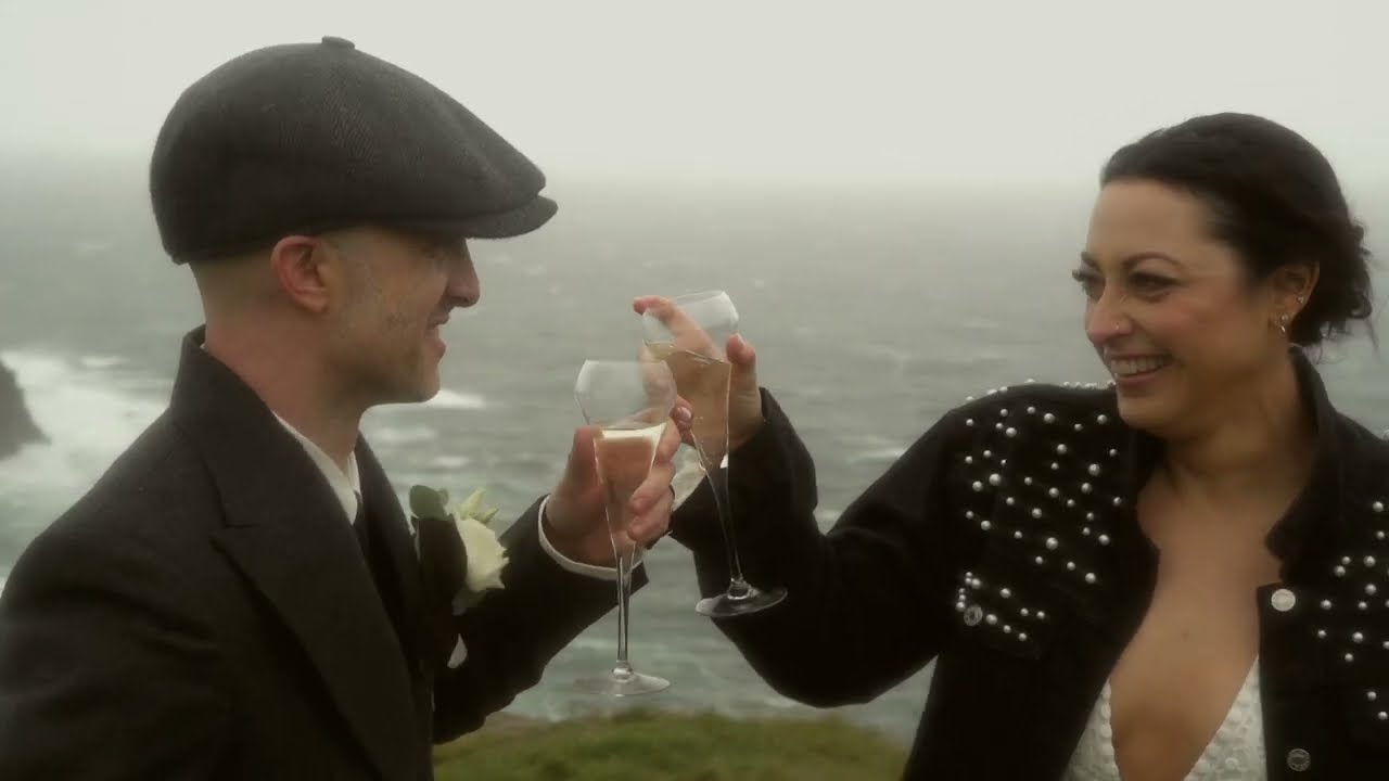 Cliffs of Moher Elopement on a Rainy day