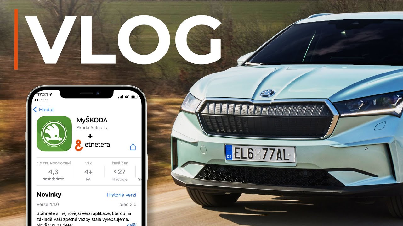 Jak Enyaq iV funguje s aplikací MyŠKODA & rozhovor s mluvčím ŠKODA AUTO | VLOG pt. 1