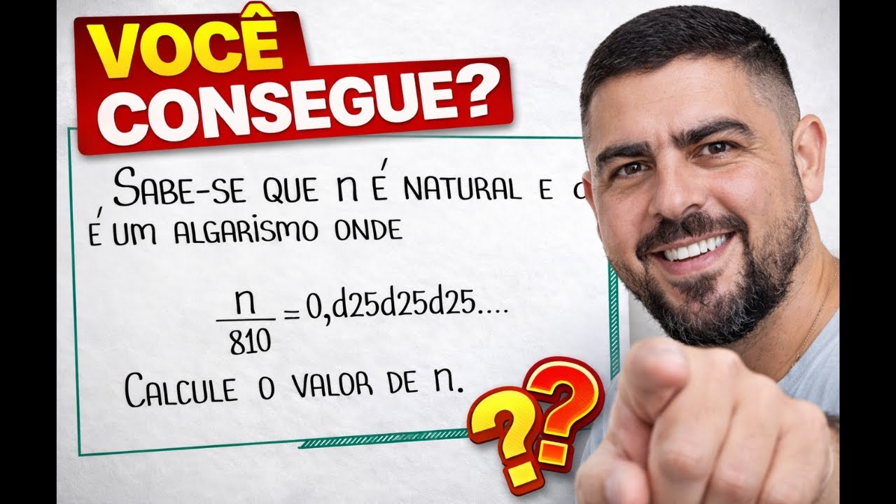 Você consegue achar o valor de n? Poucos conseguem