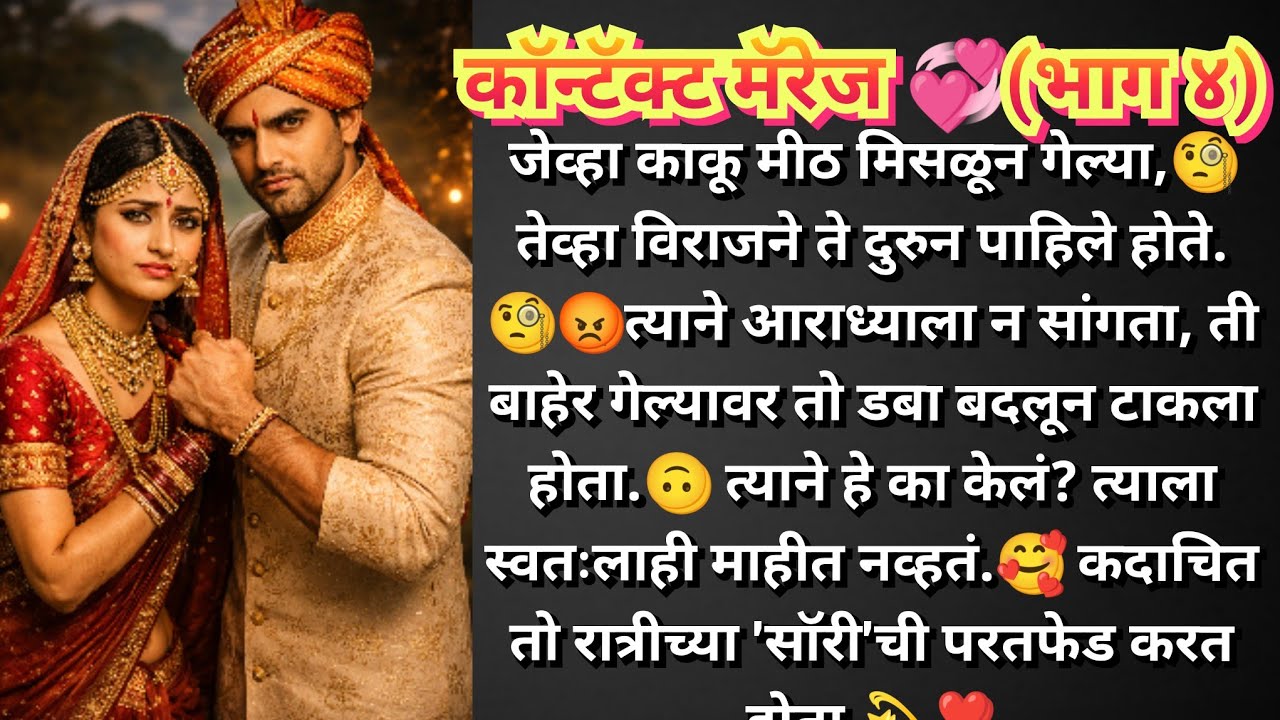 कॉन्ट्रॅक्ट मॅरेज💞 भाग४ विराज ने आराध्याला का वाचवलं विराज तिला बघण्यापासून स्वतःला रोखू शकत नव्हता 
