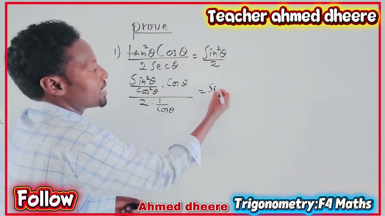 Chapter one :Trigonometry / identities=Midaalayaal.