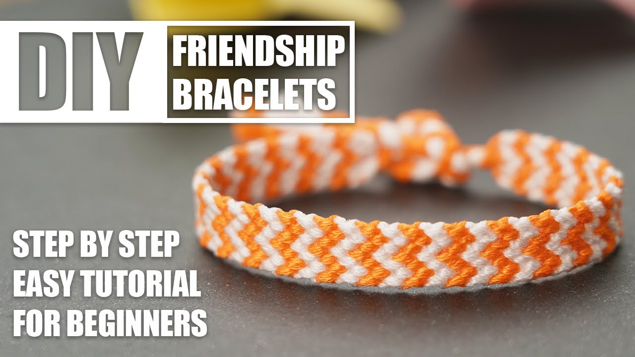 Candy Stripe Arrows Zigzag Friendship Bracelets Step by Step Tutorial | Easy Tutorial for Beginner