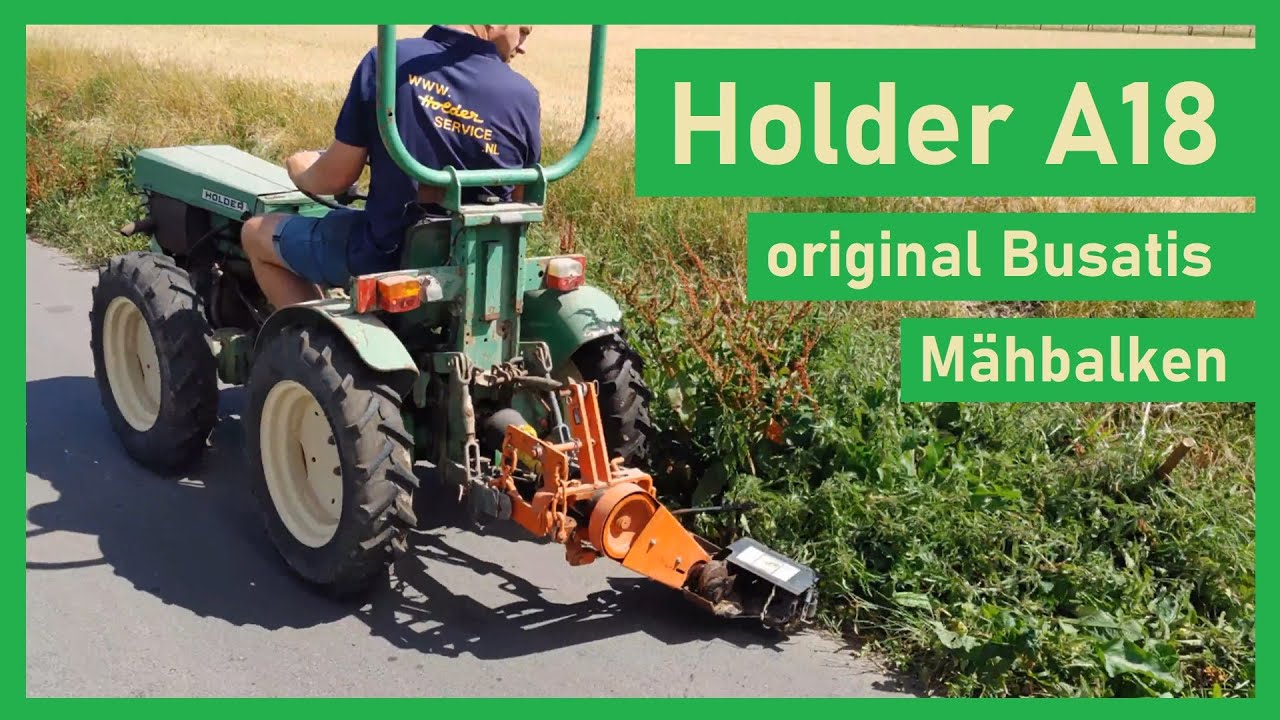 Holder Cultitrac A18 | Hatz E950 Diesel | Original Busatis Mähbalken