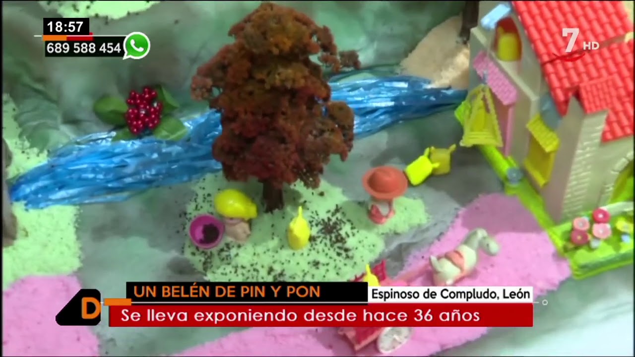 Espinoso de Compludo tiene un nacimiento realizado con figuras de Pinypon | Castilla y León directo