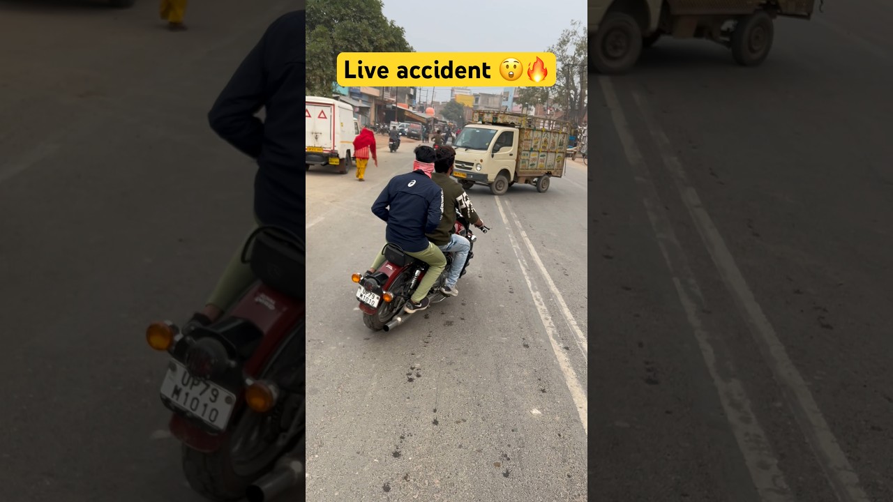 Royal enfield accident 😲 #crash #viral #accident