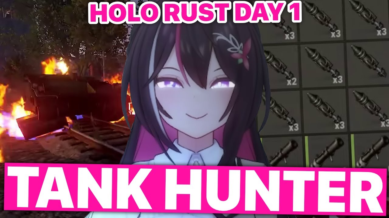 AZKi Hunts Tanks Day 1 Of HoloRust (Hololive) [Eng Subs]