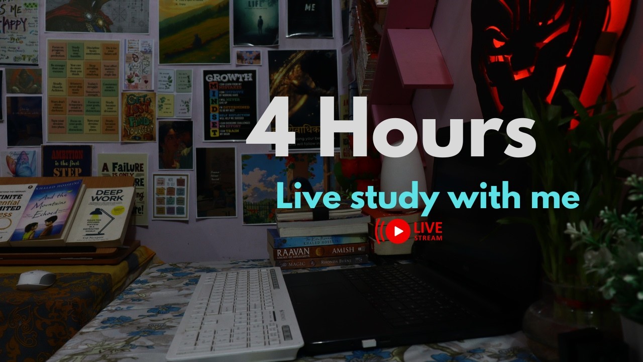 Live study with me | 4 hours | Banking Exams | No Excuse | POMODORO | #sbi  #rbi