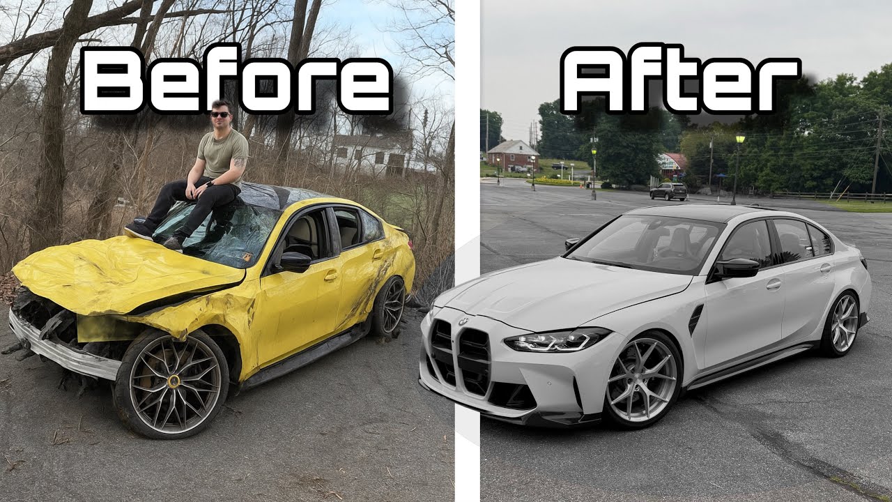 I Completely Rebuilt a Totaled $27,000 BMW G80 M3 from the Salvage Auction!
