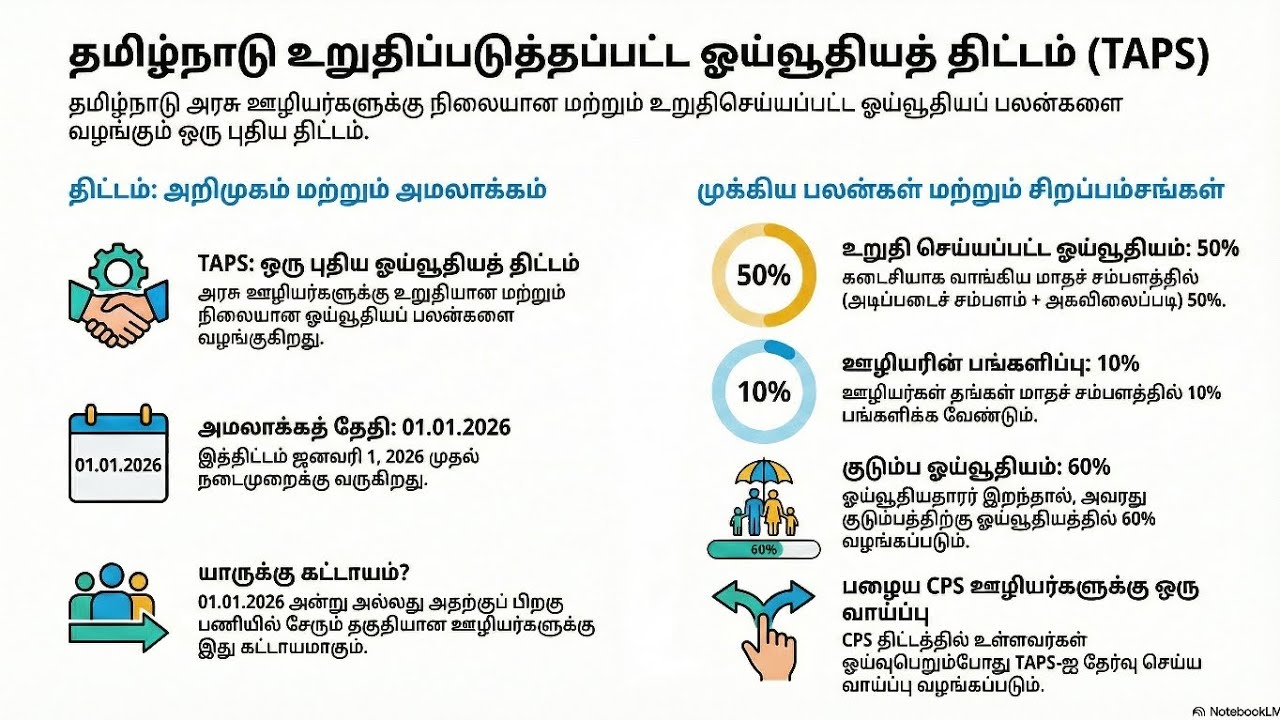 TAPS:TAMILNADU ASSURED PENSION SCHEME 