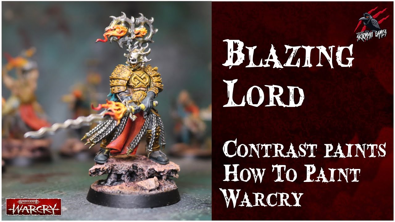 PAINT SCIONS OF THE FLAME WITH CONTRAST PAINTS - BLAZING LORD - Beginner Step by Step Battle Ready