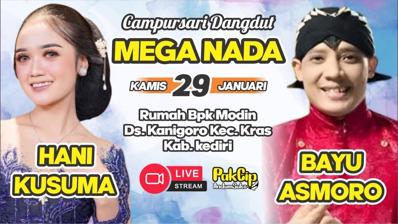 🔴Live Campursari Dangdut MEGA NADA BT HANi KUSUMA /29-01-2026/ Kanigoro - Kras - Kediri