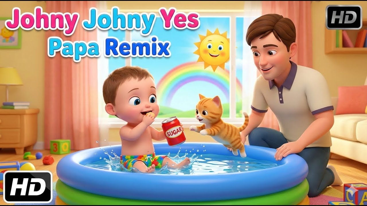 Johny Johny Yes Papa Remix 🍭 Ешь сахар? Нет, папа! (Новая веселая детская песенка) #johnyjohnyyes...