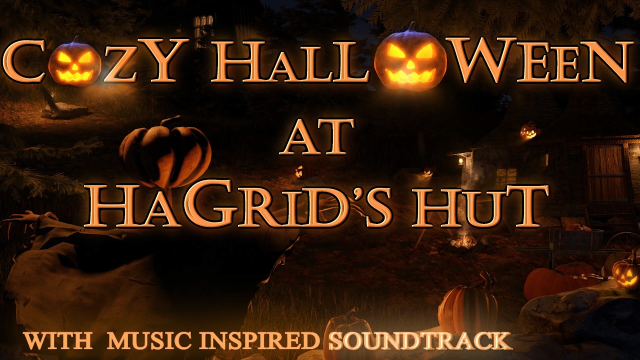 Harry Potter | Cozy Halloween at Hagrid's Hut | Ambience & Relaxing Music