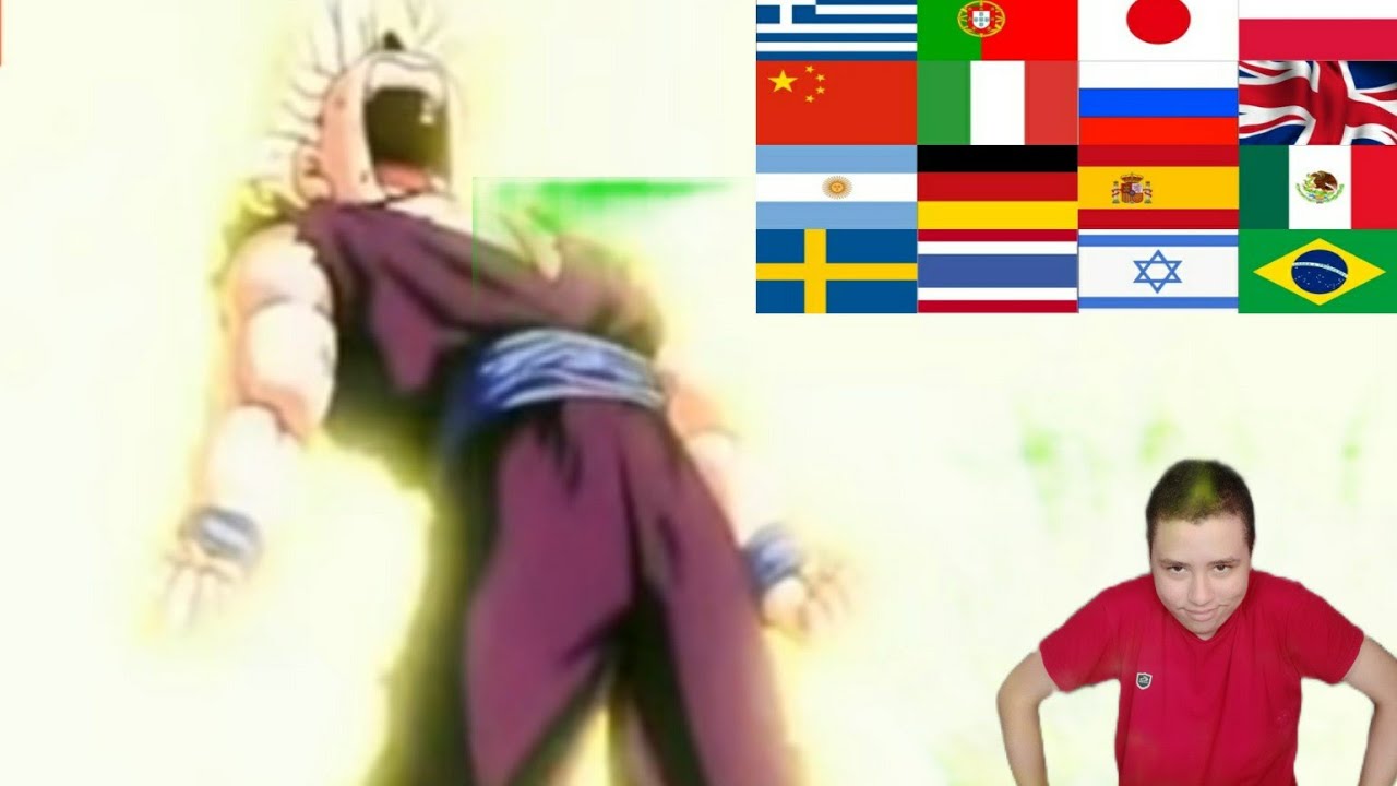 REACT Qual Os Melhores Gritos do Gohan Em 17 Idiomas dos Países