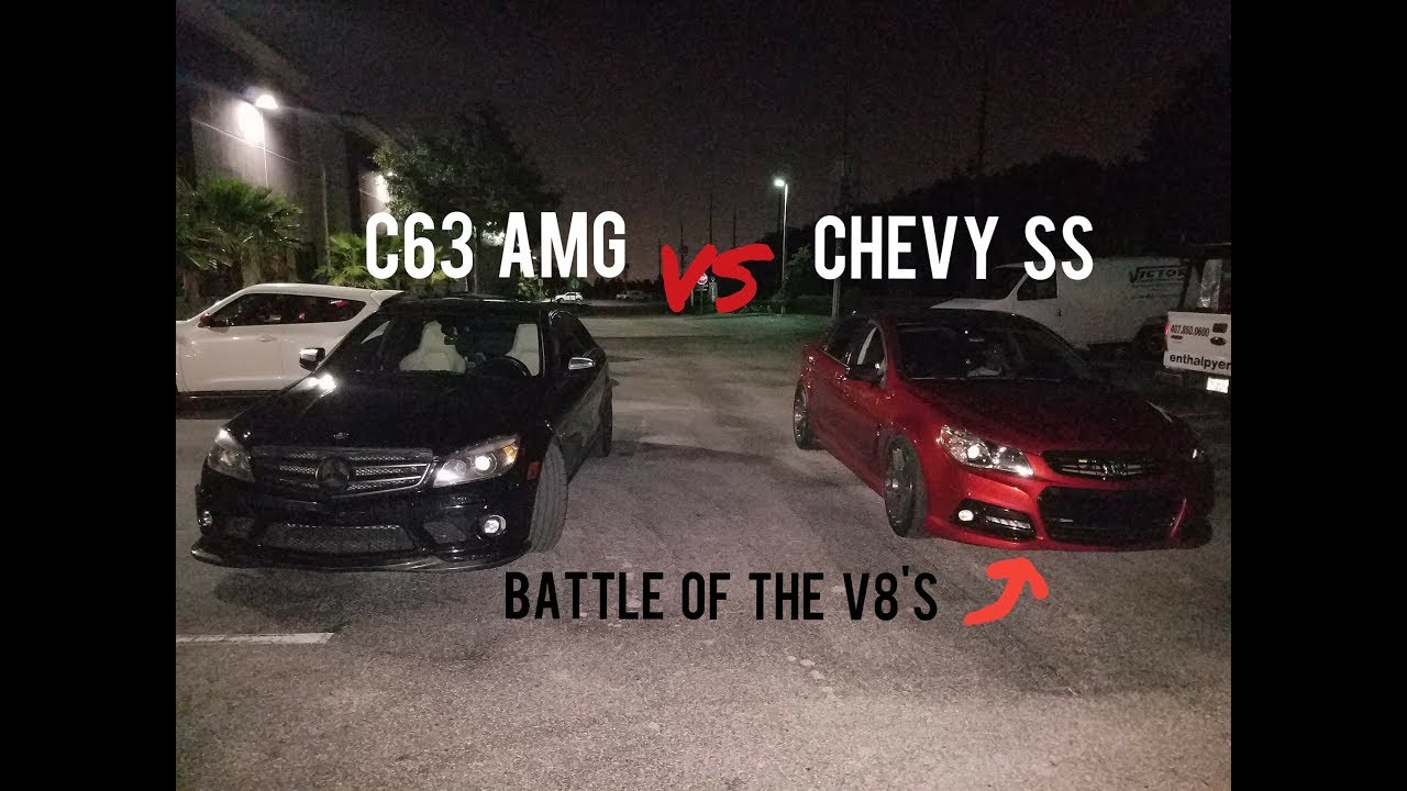 Chevy SS vs C63 AMG & Mustang 5.0