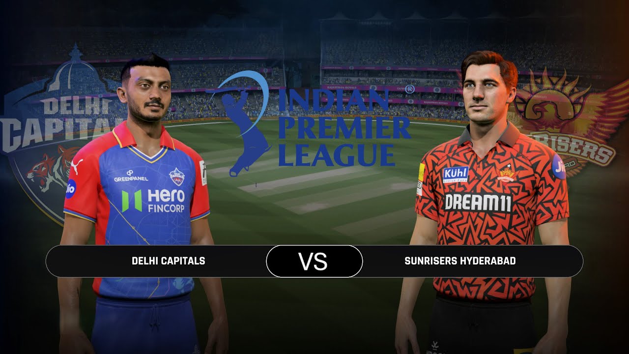 Cricket 24 Indian Premier League - DC vs SRH Matches 10 GamePlay ( 4K 60 FPS )