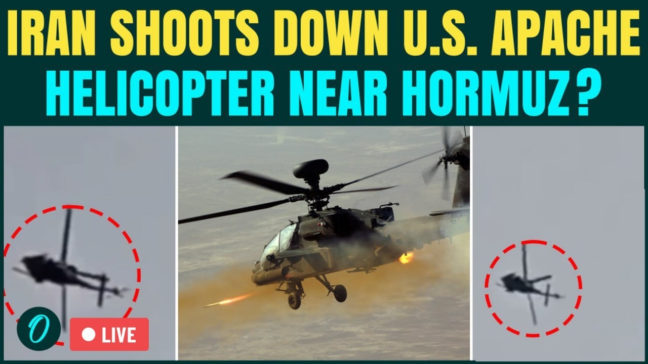 Iran SHOOTS Down Apache Helicopter? U.S Chopper DISAPPEAR Over Strait of Hormuz | US Iran War LIVE