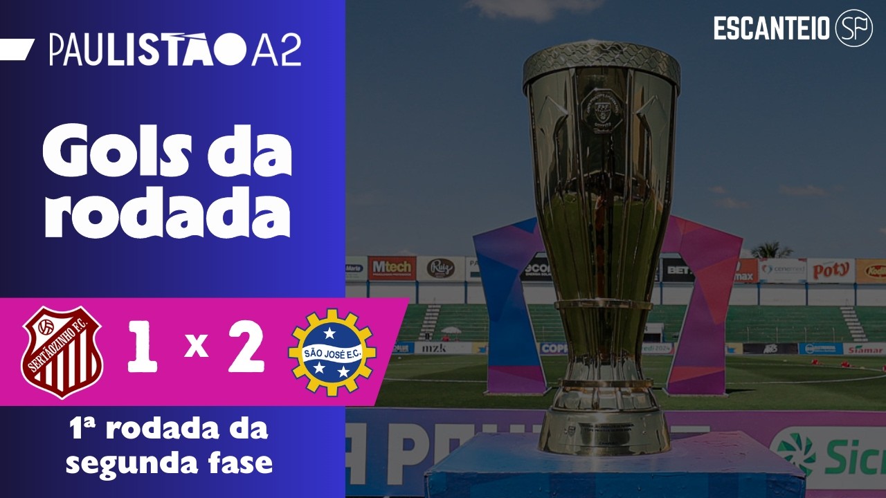 ÁGUIA VENCE COM GOL NO FIM | Sertãozinho 1 x 2 São José | Gols do Paulistão Série A2 2026