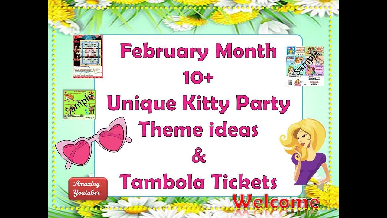 10+ February Month Kitty Party & Tambola Idea | February Month Kitty Housie Idea | Unique Game Ideas