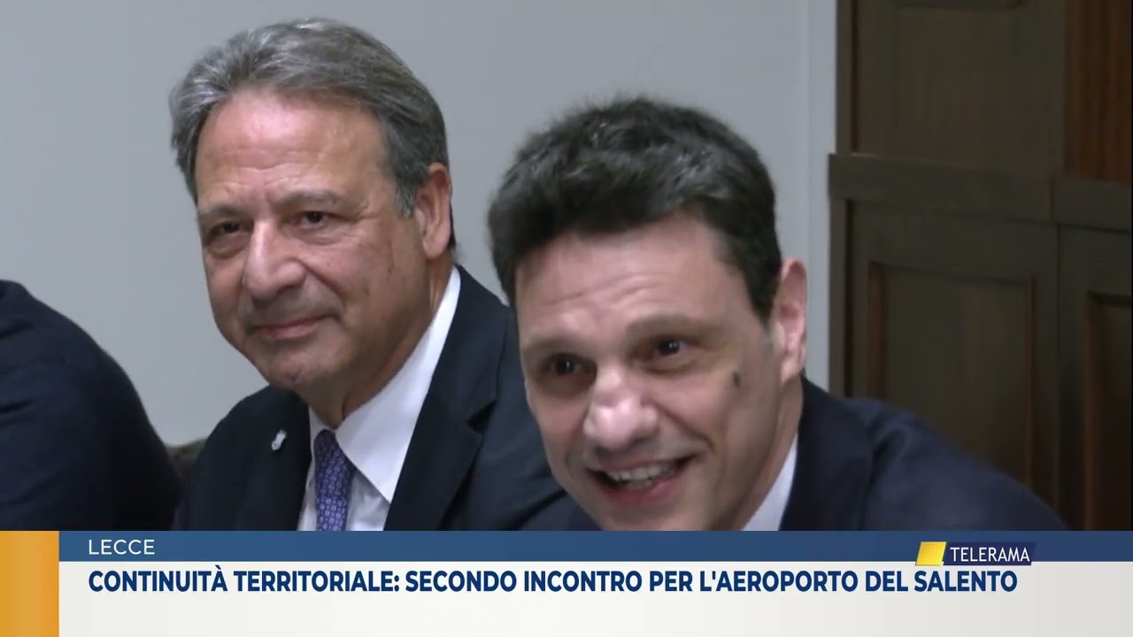 CONTINUITÀ TERRITORIALE SECONDO INCONTRO PER L'AEROPORTO DEL SALENTO
