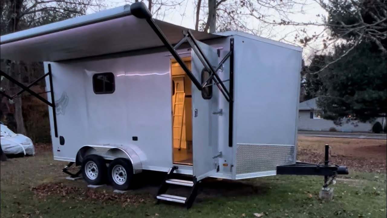 My 7x16 cargo trailer to camper conversion