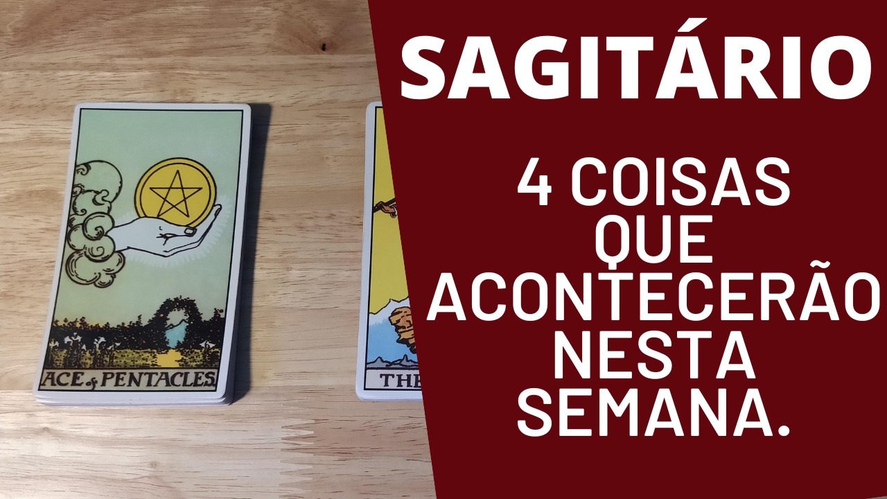 SAGITÁRIO| 4 REVELAÇÕES PARA ESTA SEMANA! (HORÓSCOPO/TAROT) 🍀