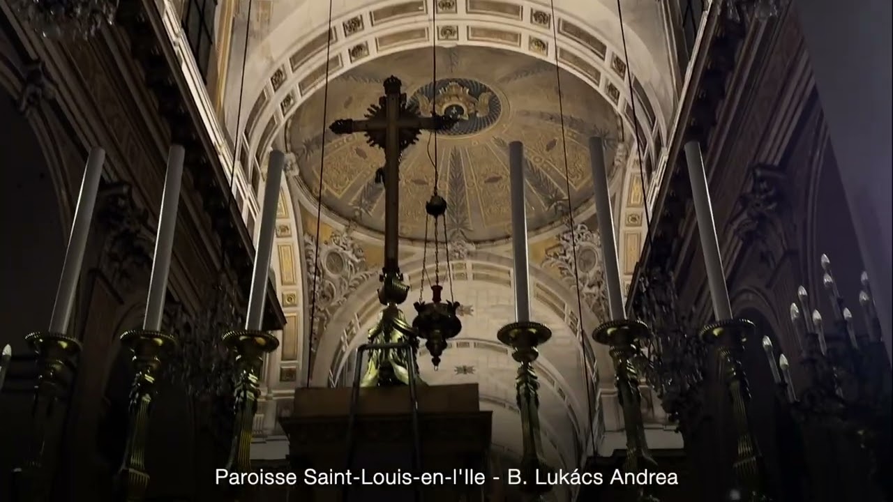 Evening Walk in Paris | Saint-Louis-en-l’Île Church After Dark (19-Minute Silent Visit)