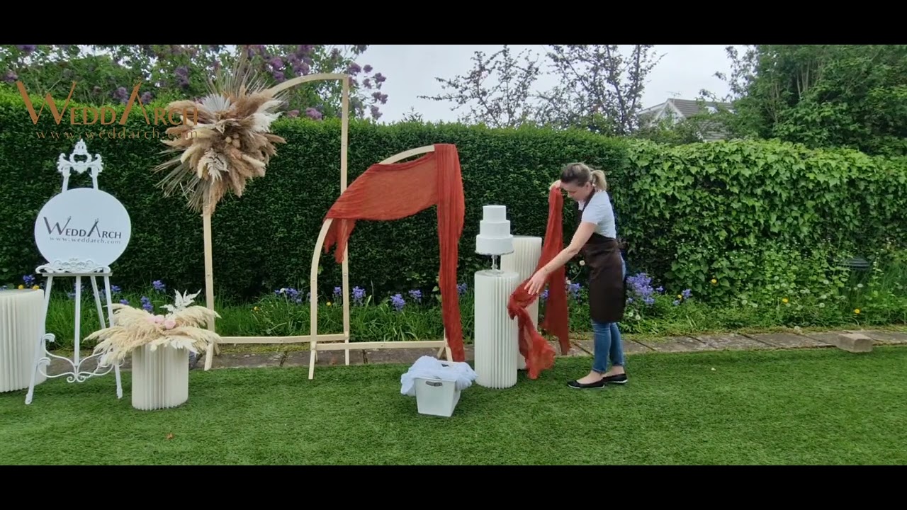 Boho Wedding Bride Event Set Up DIY project Pampas Grass
