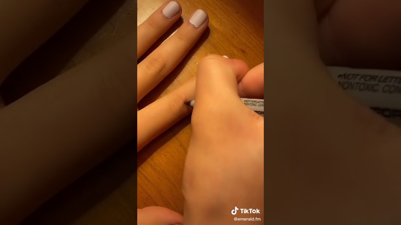 How to draw a skeleton bones on your hand