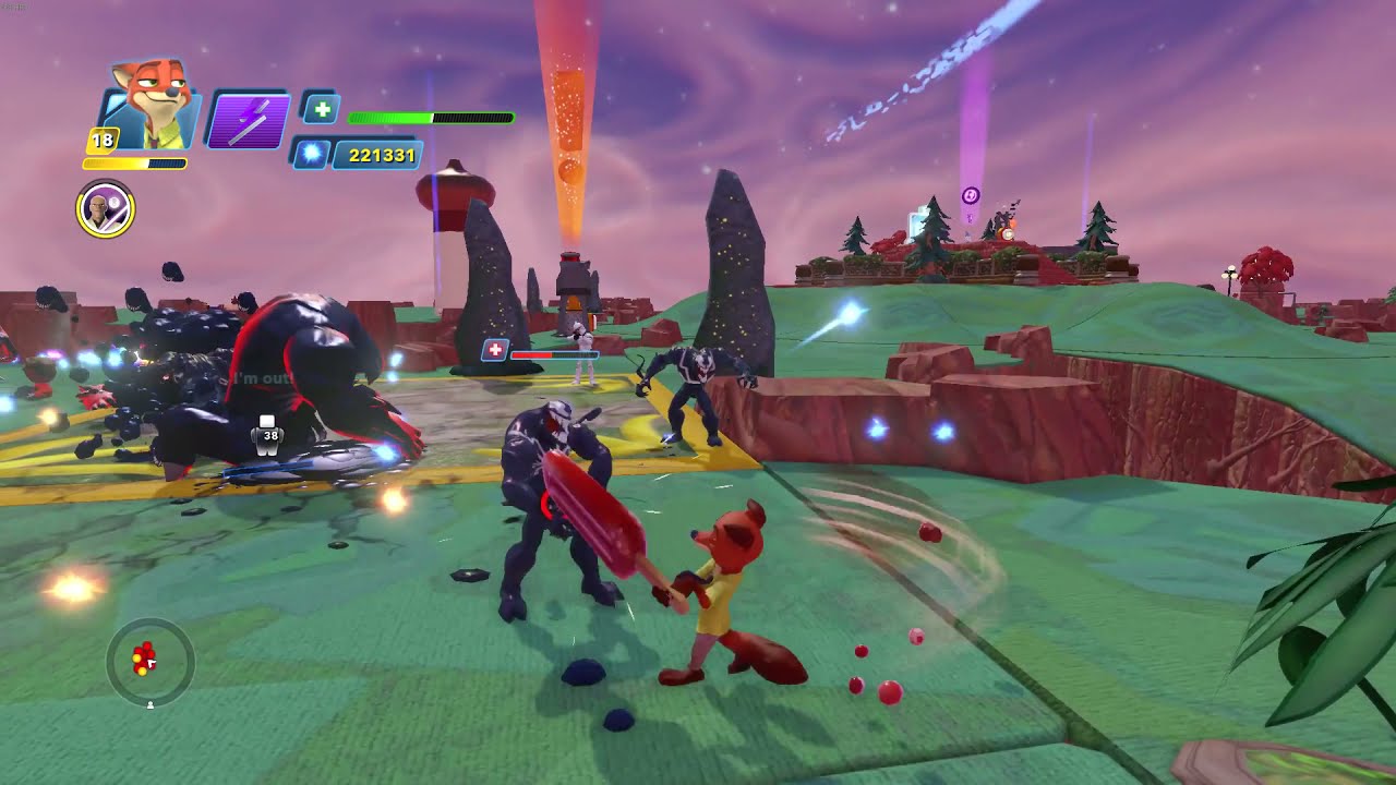 Disney Infinity 3.0 Nick Wilde Fights Symbiotes