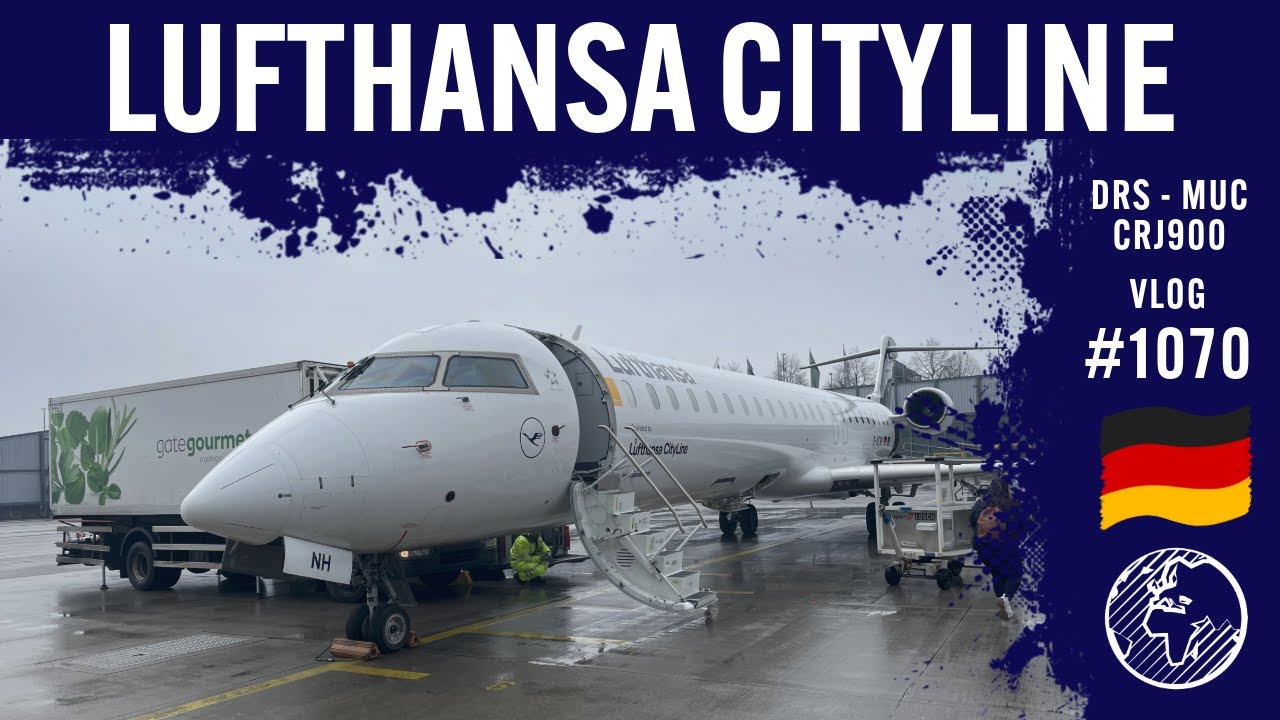 Lufthansa Cityline CRJ900 von DRS nach MUC | TripReport | Vlog 1070